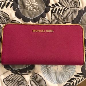 Pink MK Wallet